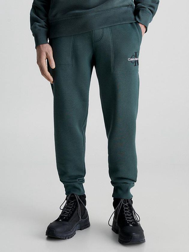 Calvin Klein USA Organic Cotton Mens Joggers Green 0178246-GV